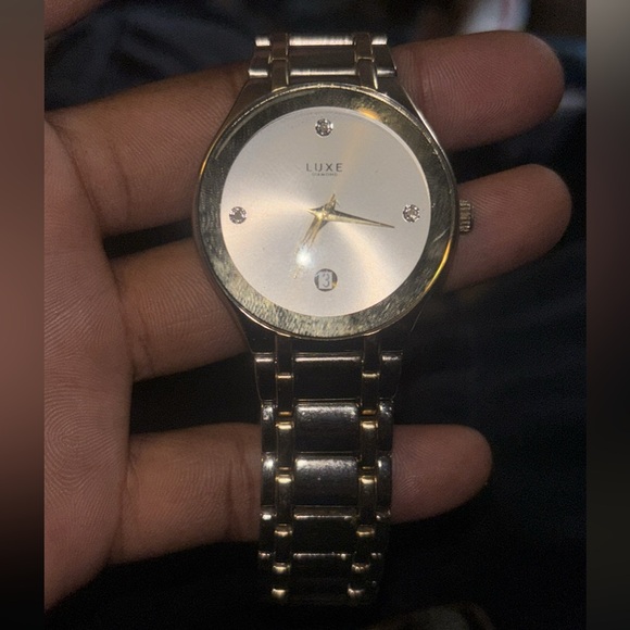 Luxe Gold and Silver Timepiece